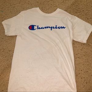 CHAMPION WHITE T SHIRT